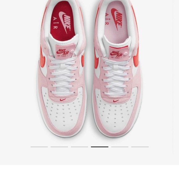 NWT NIB NIKE AIR FORCE 1 ‘07 M 9/W 10.5 TULIP PINK/WHITE/PINK FOAM/UNIVERSTY RED - Picture 7 of 10